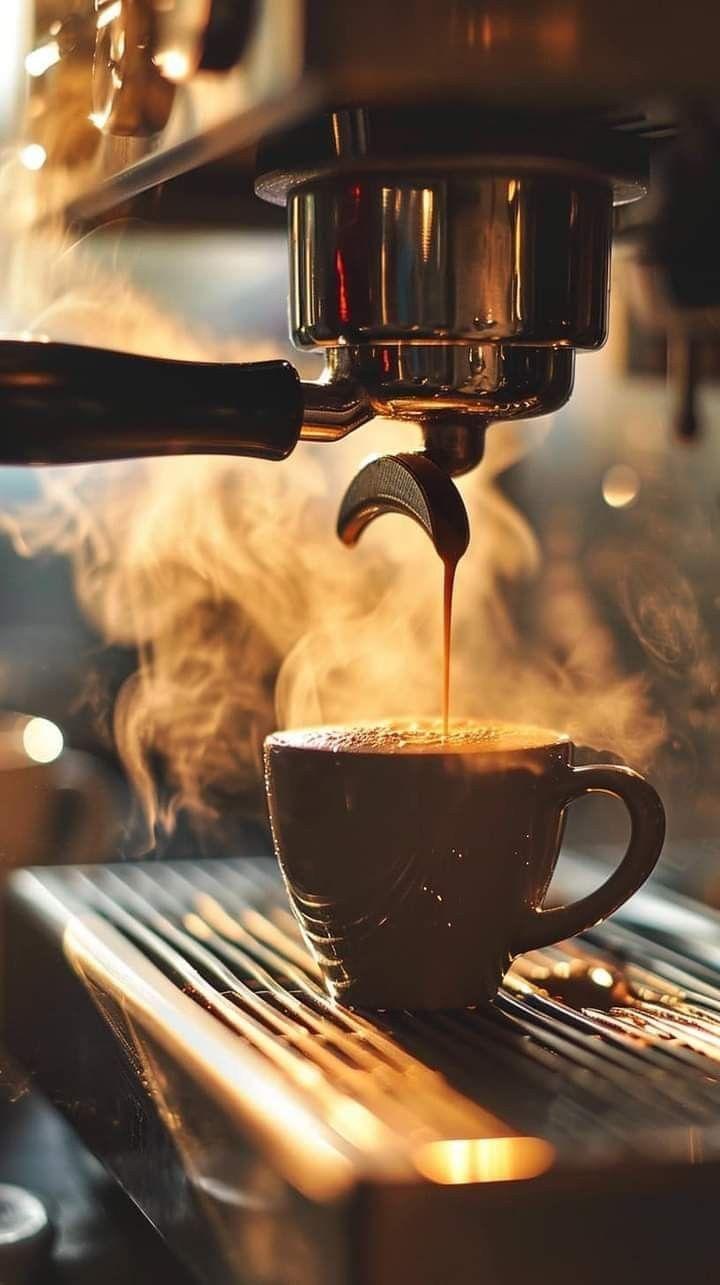 Barista making coffee